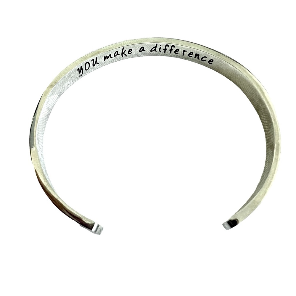 Hidden message affirmation bracelet